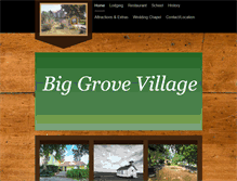 Tablet Screenshot of biggrovevillage.com